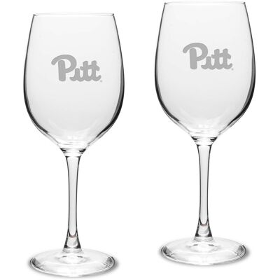 Jardine - Pitt Panthers 2-Piece 16oz. Traditional White Wine Glass Set - Multicolor Jardine - Pitt Panthers 2-Piece 16oz. Traditional White Wine Glass Set - Multicolor