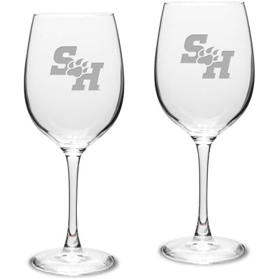 Jardine - Sam Houston State Bearkats 16oz. 2-Piece Traditional White Wine Glass Set - Multicolor Jardine - Sam Houston State Bearkats 16oz. 2-Piece Traditional White Wine Glass Set - Multicolor