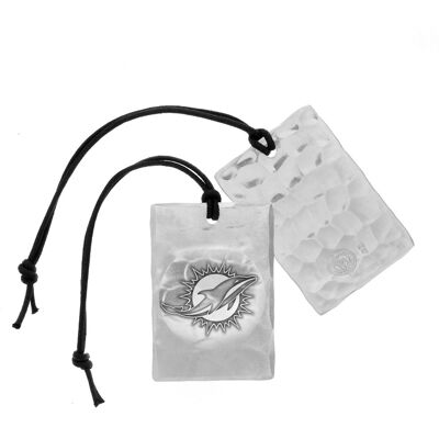 Rio Wendell August Forge - Miami Dolphins Bag Tag - Silver Rio Wendell August Forge - Miami Dolphins Bag Tag - Silver