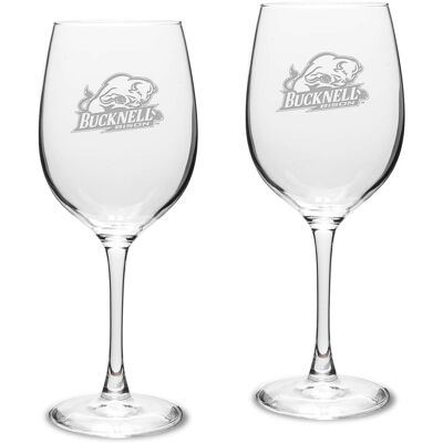 Jardine - Bucknell Bison 16oz. 2-Piece Traditional White Wine Glass Set - Multicolor Jardine - Bucknell Bison 16oz. 2-Piece Traditional White Wine Glass Set - Multicolor