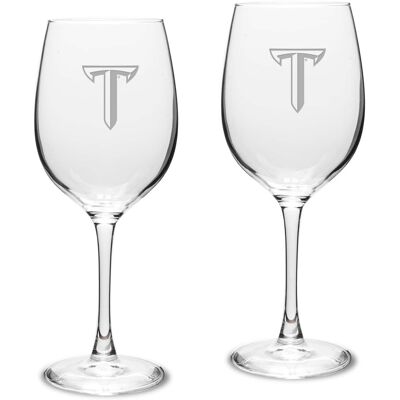 Jardine - Troy University Trojans 16oz. 2-Piece Traditional White Wine Glass Set - Multicolor Jardine - Troy University Trojans 16oz. 2-Piece Traditional White Wine Glass Set - Multicolor