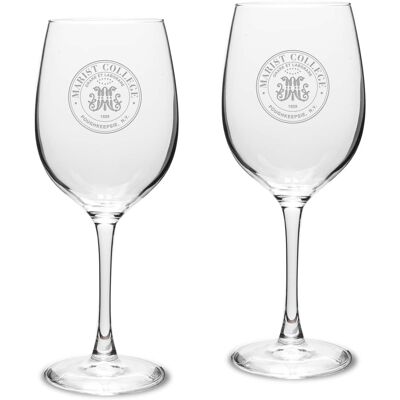 Jardine - Marist Red Foxes Team 16oz. 2-Piece Traditional White Wine Glass Set - Multicolor Jardine - Marist Red Foxes Team 16oz. 2-Piece Traditional White Wine Glass Set - Multicolor