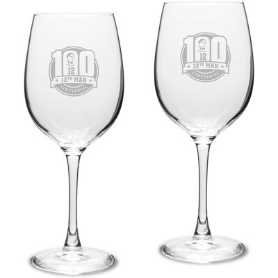 Jardine - Texas A&M Aggies 12th Man Centennial 2-Piece 16oz. Traditional White Wine Glass Set - Multicolor Jardine - Texas A&M Aggies 12th Man Centennial 2-Piece 16oz. Traditional White Wine Glass Set - Multicolor
