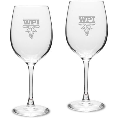 Jardine - Worcester Polytechnic Institute Engineers 16oz. 2-Piece Traditional White Wine Glass Set - Multicolor Jardine - Worcester Polytechnic Institute Engineers 16oz. 2-Piece Traditional White Wine Glass Set - Multicolor