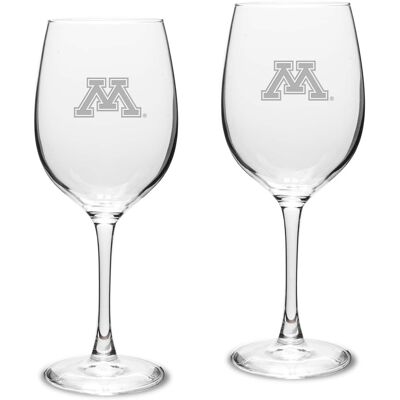 Jardine - Minnesota Golden Gophers 2-Piece 16oz. Traditional White Wine Glass Set - Multicolor Jardine - Minnesota Golden Gophers 2-Piece 16oz. Traditional White Wine Glass Set - Multicolor