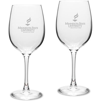 Jardine - Minnesota State Mavericks 16oz. 2-Piece Traditional White Wine Glass Set - Multicolor Jardine - Minnesota State Mavericks 16oz. 2-Piece Traditional White Wine Glass Set - Multicolor