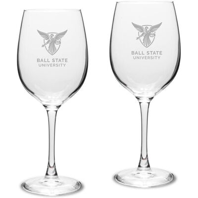 Jardine - Ball State Cardinals 16oz. 2-Piece Traditional White Wine Glass Set - Multicolor Jardine - Ball State Cardinals 16oz. 2-Piece Traditional White Wine Glass Set - Multicolor