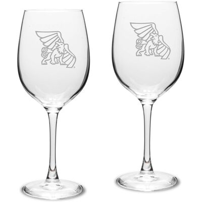 Jardine - Missouri Western State Griffons Two-Piece 16oz. Traditional White Wine Glass Set - Multicolor Jardine - Missouri Western State Griffons Two-Piece 16oz. Traditional White Wine Glass Set - Multicolor