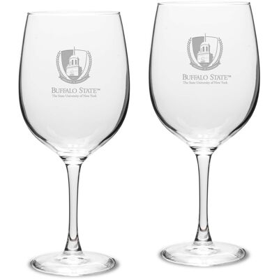 Jardine - Buffalo State Bengals 19oz. 2-Piece Traditional Red Wine Table Glass Set - Multicolor Jardine - Buffalo State Bengals 19oz. 2-Piece Traditional Red Wine Table Glass Set - Multicolor