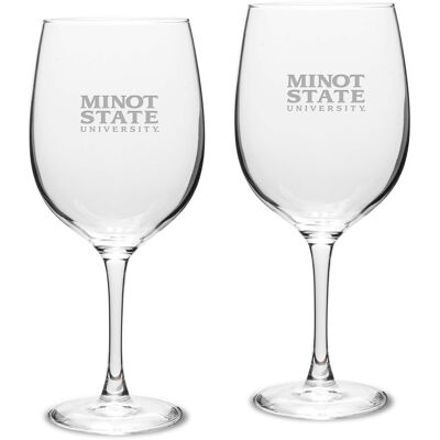 Jardine - Minot State Beavers Two-Piece 19oz. Traditional Red Wine Glass Set - Multicolor Jardine - Minot State Beavers Two-Piece 19oz. Traditional Red Wine Glass Set - Multicolor