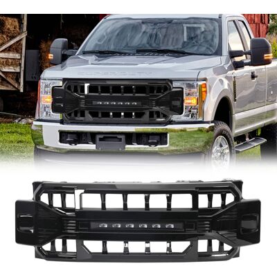 AMERICAN MODIFIED - Armor Grille for 2017 to 2019 Ford F250/350 - Glossy Black AMERICAN MODIFIED - Armor Grille for 2017 to 2019 Ford F250/350 - Glossy Black