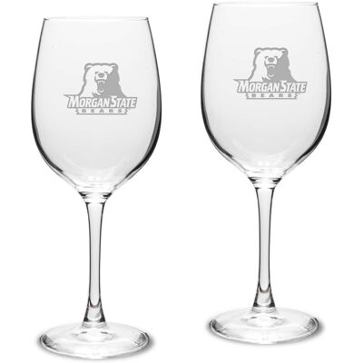 Jardine - Morgan State Bears 16oz. 2-Piece Traditional White Wine Glass Set - Multicolor Jardine - Morgan State Bears 16oz. 2-Piece Traditional White Wine Glass Set - Multicolor