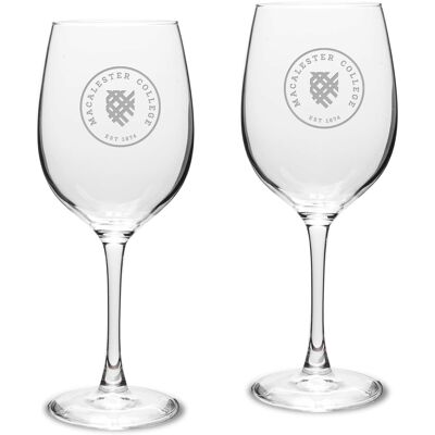 Jardine - Macalester Scots 16oz. 2-Piece Traditional White Wine Glass Set - Multicolor Jardine - Macalester Scots 16oz. 2-Piece Traditional White Wine Glass Set - Multicolor