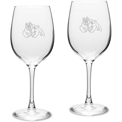 Jardine - Fresno State Bulldogs 2-Piece 16oz. Traditional White Wine Glass Set - Multicolor Jardine - Fresno State Bulldogs 2-Piece 16oz. Traditional White Wine Glass Set - Multicolor