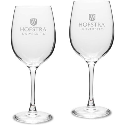 Jardine - Hofstra University Pride 16oz. 2-Piece Traditional White Wine Glass Set - Multicolor Jardine - Hofstra University Pride 16oz. 2-Piece Traditional White Wine Glass Set - Multicolor