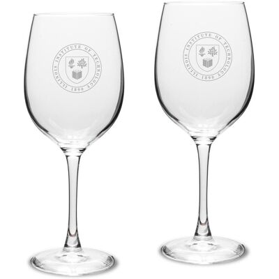 Jardine - Illinois Tech Scarlet Hawks 16oz. 2-Piece Traditional White Wine Glass Set - Multicolor Jardine - Illinois Tech Scarlet Hawks 16oz. 2-Piece Traditional White Wine Glass Set - Multicolor