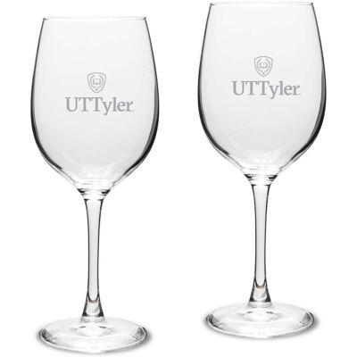Jardine - Texas Tyler Patriots Two-Piece 16oz. Traditional White Wine Glass Set - Multicolor Jardine - Texas Tyler Patriots Two-Piece 16oz. Traditional White Wine Glass Set - Multicolor