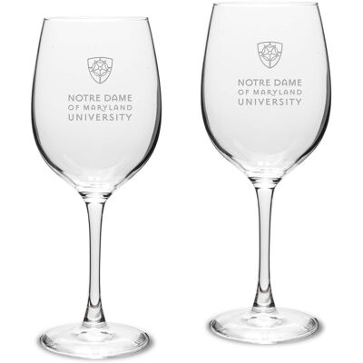 Jardine - Notre Dame of Maryland Gators Two-Piece 16oz. Traditional White Wine Glass Set - Multicolor Jardine - Notre Dame of Maryland Gators Two-Piece 16oz. Traditional White Wine Glass Set - Multicolor