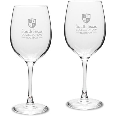 Jardine - South Texas College of Law 16oz. 2-Piece Traditional White Wine Glass Set - Multicolor Jardine - South Texas College of Law 16oz. 2-Piece Traditional White Wine Glass Set - Multicolor