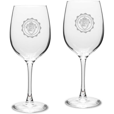 Jardine - Robert Morris Colonials 16oz. 2-Piece Traditional White Wine Glass Set - Multicolor Jardine - Robert Morris Colonials 16oz. 2-Piece Traditional White Wine Glass Set - Multicolor