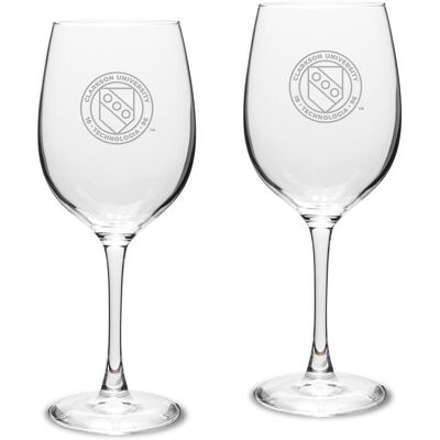 Jardine - Clarkson Golden Knights 16oz. 2-Piece Traditional White Wine Glass Set - Multicolor Jardine - Clarkson Golden Knights 16oz. 2-Piece Traditional White Wine Glass Set - Multicolor