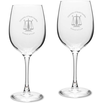 Jardine - South Carolina Gamecocks Two-Piece 16oz. Traditional White Wine Glass Set - Multicolor Jardine - South Carolina Gamecocks Two-Piece 16oz. Traditional White Wine Glass Set - Multicolor
