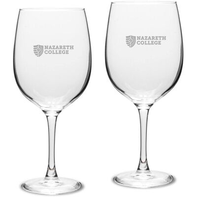 Jardine - Nazareth College Golden Flyers Two-Piece 19oz. Traditional Red Wine Glass Set - Multicolor Jardine - Nazareth College Golden Flyers Two-Piece 19oz. Traditional Red Wine Glass Set - Multicolor