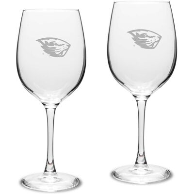 Jardine - Oregon State Beavers 2-Piece 16oz. Traditional White Wine Glass Set - Multicolor Jardine - Oregon State Beavers 2-Piece 16oz. Traditional White Wine Glass Set - Multicolor