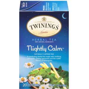 Twinings - Nightly Calm Herbal Tea - Case of 6 - 20 Bags Twinings - Nightly Calm Herbal Tea - Case of 6 - 20 Bags