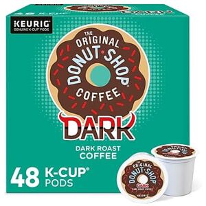 The Original Donut Shop - DARK Coffee Keurig K-Cup Pods, Dark Roast, 48/Box The Original Donut Shop - DARK Coffee Keurig K-Cup Pods, Dark Roast, 48/Box