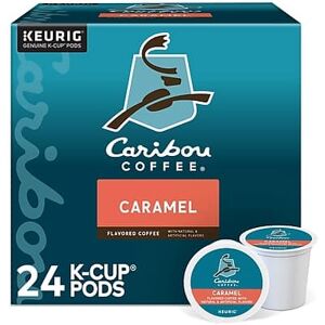 Caribou Coffee - Caramel Hideaway Coffee Keurig K-Cup Pods, Medium Roast, 24/Box Caribou Coffee - Caramel Hideaway Coffee Keurig K-Cup Pods, Medium Roast, 24/Box