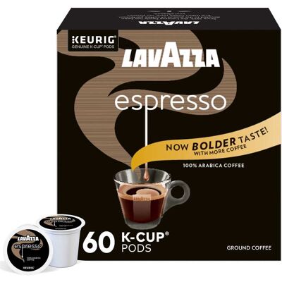 Lavazza - Espresso Keurig K-Cup® Pods, Medium Roast, 100% Arabica (60 Pods) Lavazza - Espresso Keurig K-Cup® Pods, Medium Roast, 100% Arabica (60 Pods)