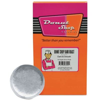 The Original Donut Shop - Donut Shop Coffee Pods, Dark Roast, 15/Box The Original Donut Shop - Donut Shop Coffee Pods, Dark Roast, 15/Box