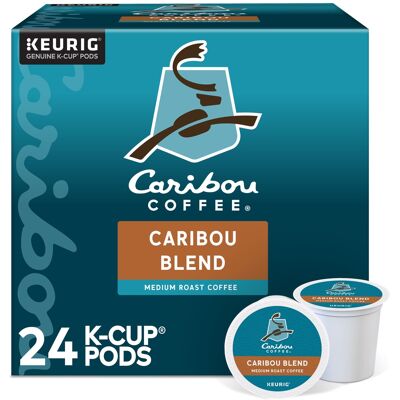 Caribou Coffee - Caribou Blend, Keurig Single-Serve K-Cup Pods, Medium Roast Coffee, 24 Count Caribou Coffee - Caribou Blend, Keurig Single-Serve K-Cup Pods, Medium Roast Coffee, 24 Count