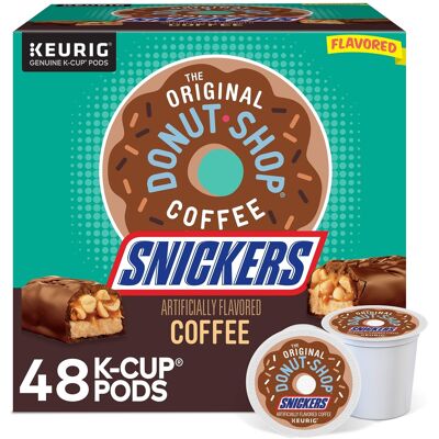 The Original Donut Shop - Snickers Coffee Keurig K-Cup Pods, Light Roast, 48/Box (5000373541) The Original Donut Shop - Snickers Coffee Keurig K-Cup Pods, Light Roast, 48/Box (5000373541)