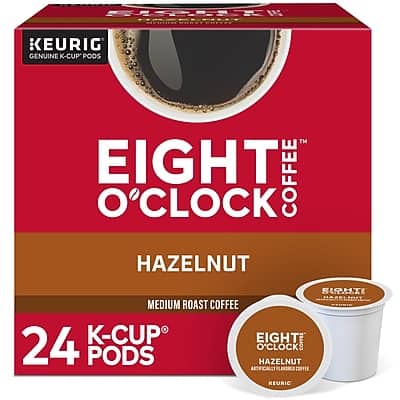 Eight O'Clock - Hazelnut Coffee Keurig K-Cup Pods, Medium Roast, 24/Box Eight O'Clock - Hazelnut Coffee Keurig K-Cup Pods, Medium Roast, 24/Box
