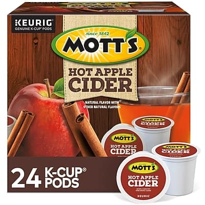 Mott's - Hot Apple Cider, Keurig K-Cup Pods, 24/Box Mott's - Hot Apple Cider, Keurig K-Cup Pods, 24/Box