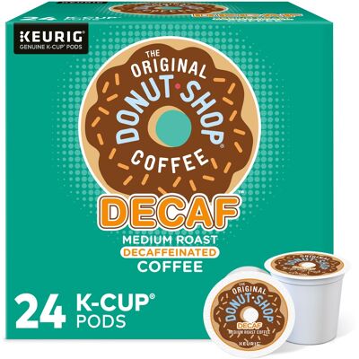 The Original Donut Shop - Decaf Keurig Single-Serve K-Cup Pods, Medium Roast Coffee, 24 Count The Original Donut Shop - Decaf Keurig Single-Serve K-Cup Pods, Medium Roast Coffee, 24 Count