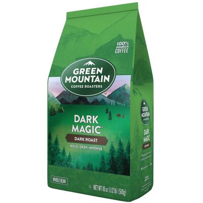 Green Mountain - Dark Magic Whole Bean Coffee, Dark Roast, 18 oz. (611247375686) Green Mountain - Dark Magic Whole Bean Coffee, Dark Roast, 18 oz. (611247375686)