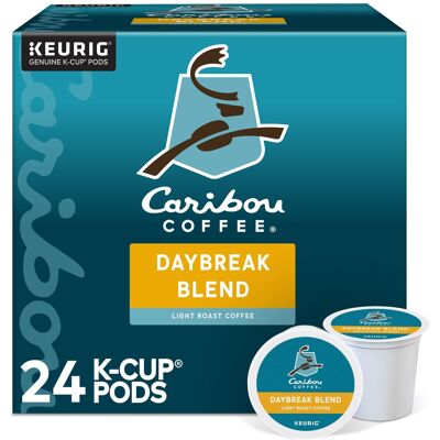Caribou Coffee - Daybreak Morning Blend K-Cup Pods, Light Roast, 24 Count Caribou Coffee - Daybreak Morning Blend K-Cup Pods, Light Roast, 24 Count