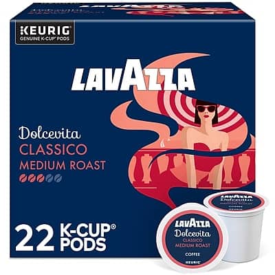 Lavazza - Classico Coffee Keurig K-Cup Pods, Medium Roast, 22/Box Lavazza - Classico Coffee Keurig K-Cup Pods, Medium Roast, 22/Box