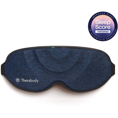 Therabody - SleepMask - Ultra-Comfortable 100% Blackout Eye Mask With Gentle Massaging Vibration - Blue Therabody - SleepMask - Ultra-Comfortable 100% Blackout Eye Mask With Gentle Massaging Vibration - Blue