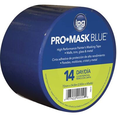 IPG - Pro-Mask 2.83 in. W X 60 yd L Blue Masking Tape IPG - Pro-Mask 2.83 in. W X 60 yd L Blue Masking Tape