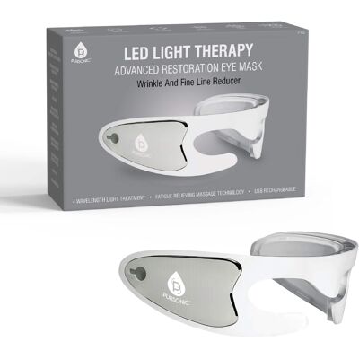 Pursonic - LED Light Therapy Advanced Restoration Eye Mask – Anti-Aging, Collagen-Boosting, At-Home Treatment - White Pursonic - LED Light Therapy Advanced Restoration Eye Mask – Anti-Aging, Collagen-Boosting, At-Home Treatment - White