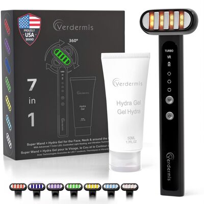 Verdermis - 7 Color LED Super Wand + Hydra Gel Verdermis - 7 Color LED Super Wand + Hydra Gel