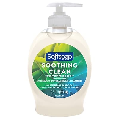 Softsoap - Liquid Hand Soap, Aloe Vera Scent, 7.5 Fl. Oz - White Softsoap - Liquid Hand Soap, Aloe Vera Scent, 7.5 Fl. Oz - White