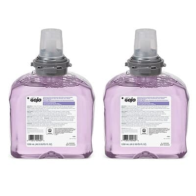 GOJO - Premium Foaming Hand Soap Refill for TFX Dispenser, Cranberry Scent, 1200 mL, 2/Carton - Purple GOJO - Premium Foaming Hand Soap Refill for TFX Dispenser, Cranberry Scent, 1200 mL, 2/Carton - Purple