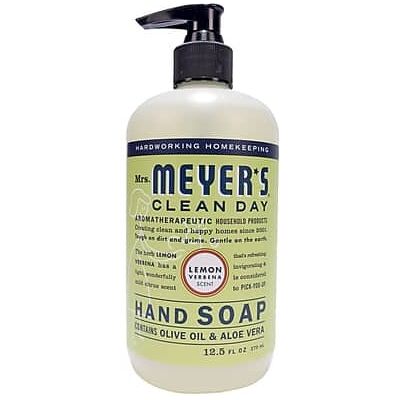 Mrs. Meyer's - Clean Day Hand Soap, Lemon Verbena Scent, 12.5 fl oz - Clear Mrs. Meyer's - Clean Day Hand Soap, Lemon Verbena Scent, 12.5 fl oz - Clear