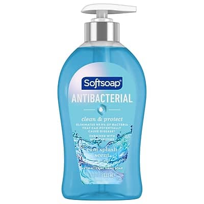 Softsoap - Antibacterial Liquid Hand Soap, Cool Splash, 11.25 Oz - Blue Softsoap - Antibacterial Liquid Hand Soap, Cool Splash, 11.25 Oz - Blue