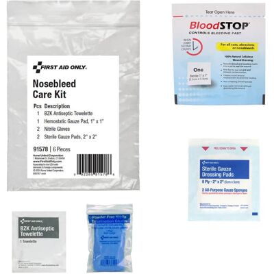 First Aid Only - Nosebleed Care Kit - Clear First Aid Only - Nosebleed Care Kit - Clear